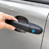 Black Exterior Vehicle Door Handle Assembly with Bolt-On Installation, Engineering-Plastic Construction and Integrated Lock Component 6N0837207