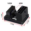 Cablecc 12VHPWR 16Pin Male To Female Power Modular Adapter Down Angle 360 Degree for 4080 5090TI Graphics Card 12+4P PCI-E 5.0 ATX3.0