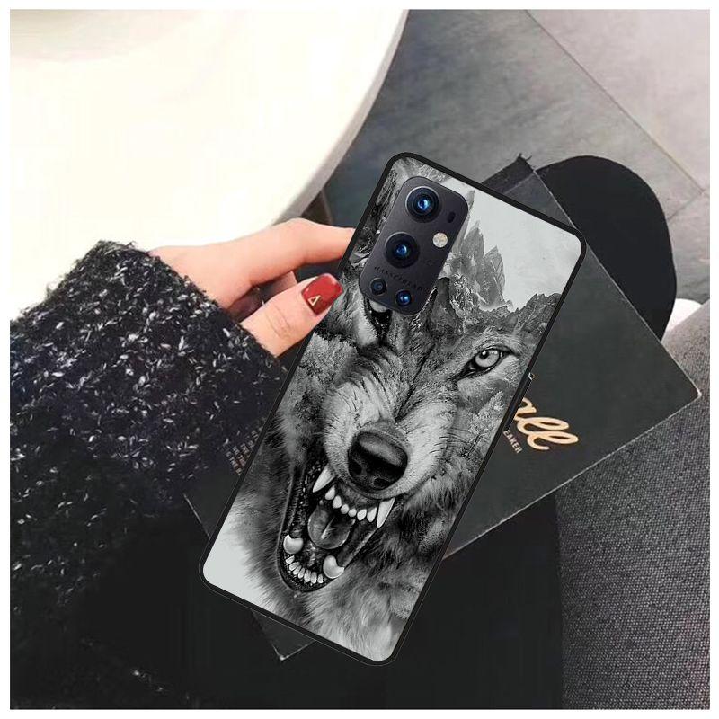 Für OnePlus Nord N10 N100 Fall CE 5G Funda Angry Wolf Face Soft Cases für One Plus 6 5T 6T 7T 8T 8PRO 9PRO Telefonabdeckung Coque