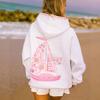 Sudadera con Capucha Retro de Ajuste Holgado para Mujer, Bordada Pesada, Estilo Europeo Americano, Más Vendida para Otoño/Invierno