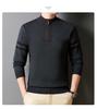 Men's Half-Zip Thick Knit Sweater – Stylish Autumn/Winter Casual Business Base Layer