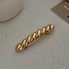 Simple alloy hair accessories hairpin spring clip women 2025 new Internet celebrity high-end word ponytail clip