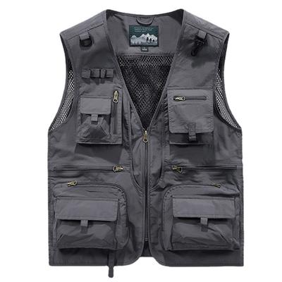 Frühling und Herbst Herren Weste Herren Freizeit Outdoor Multi-Pocket Angelweste