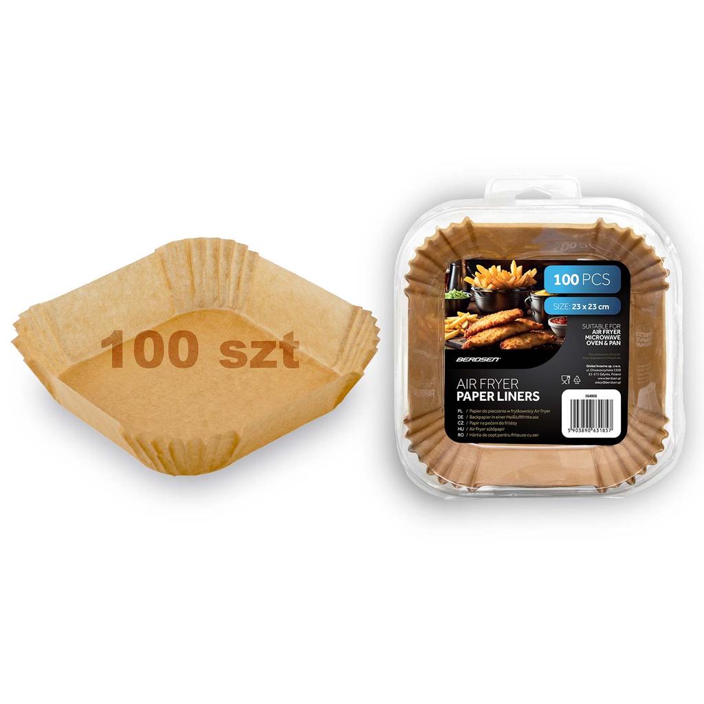 Baking Paper For Fryer Inserts 23 Cm Berdsen - 100 Pcs
