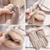 Winter Gloves for Women, Fleece-Lined, Thickened, Warm, Cute, Suitable for Cycling, Windproof, Cold-Proof, Touchscreen Compatible, Winter Season