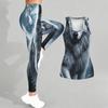 Animal  Pattern Print Yoga Outfit for Women Fashion Workout Leggings Fitness Sports Casual Yoga Set Sports Suit