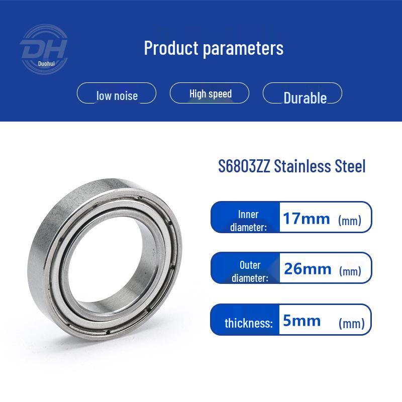Precision Stainless Steel Ball Bearings: Deep Groove 6007, 6008, Miniature 6003
