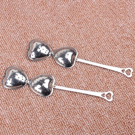 Stainless Steel Heart Shape Tea Herb Spice Infuser Spoon Strainer Filter Scoop