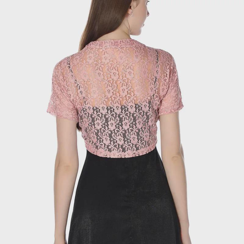 Damska duża koronkowa sukienka cheongsam z szalem i kamizelką