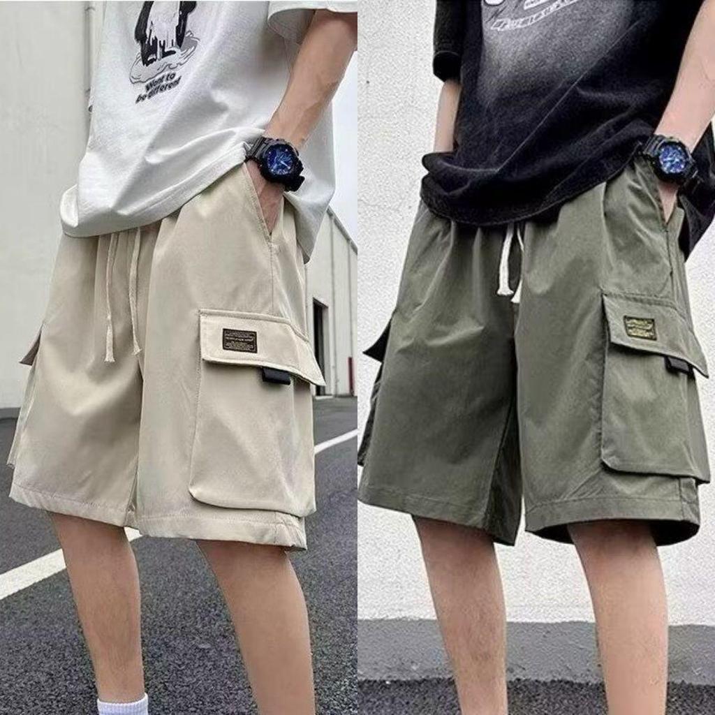 Trendy Summer Workwear Sports Shorts - Loose Mid-Length Casual Five-Point Pants