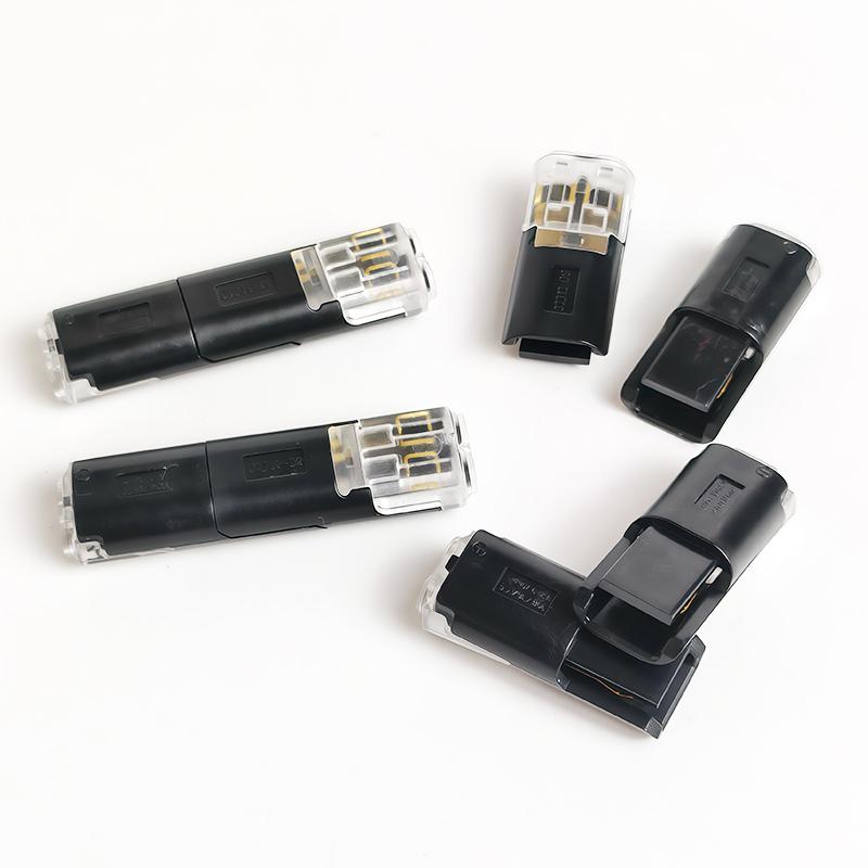 50 Pair Connector 2P - Solder-Free Strip-Free Insulation Piercing Terminal Block, Quick Disconnect Plug for LED Cable