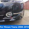 For Nissan Teana 2008 2009 2010 Chrome Front Fog Light Lamp Cover Trim Foglight Foglamp Protector Frame Accessories Car Styling