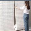 10 Meter Children's Room Waterproof 3D Self-adhesive Wall Stickers Continuous Brick Wallpaper Living Room Bedroom Home Decoration