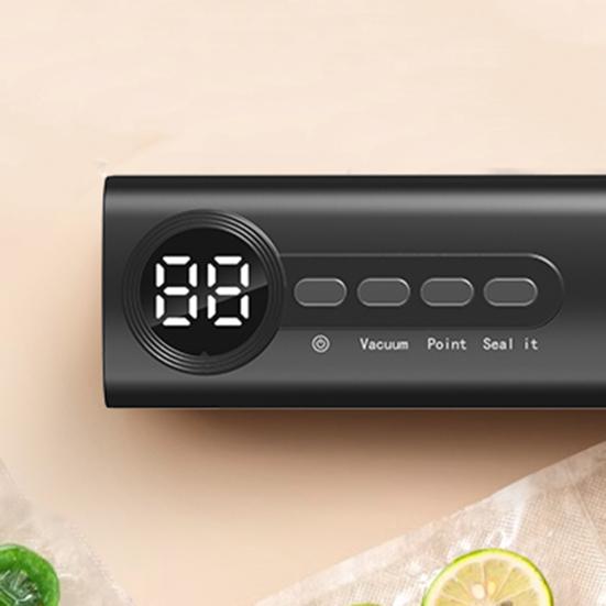 Cordless Mini Vacuum Sealer Digital Display Strong Suction Easy To Use Multi-purpose Heat Sealer Rechargeable Food Bag Sealer