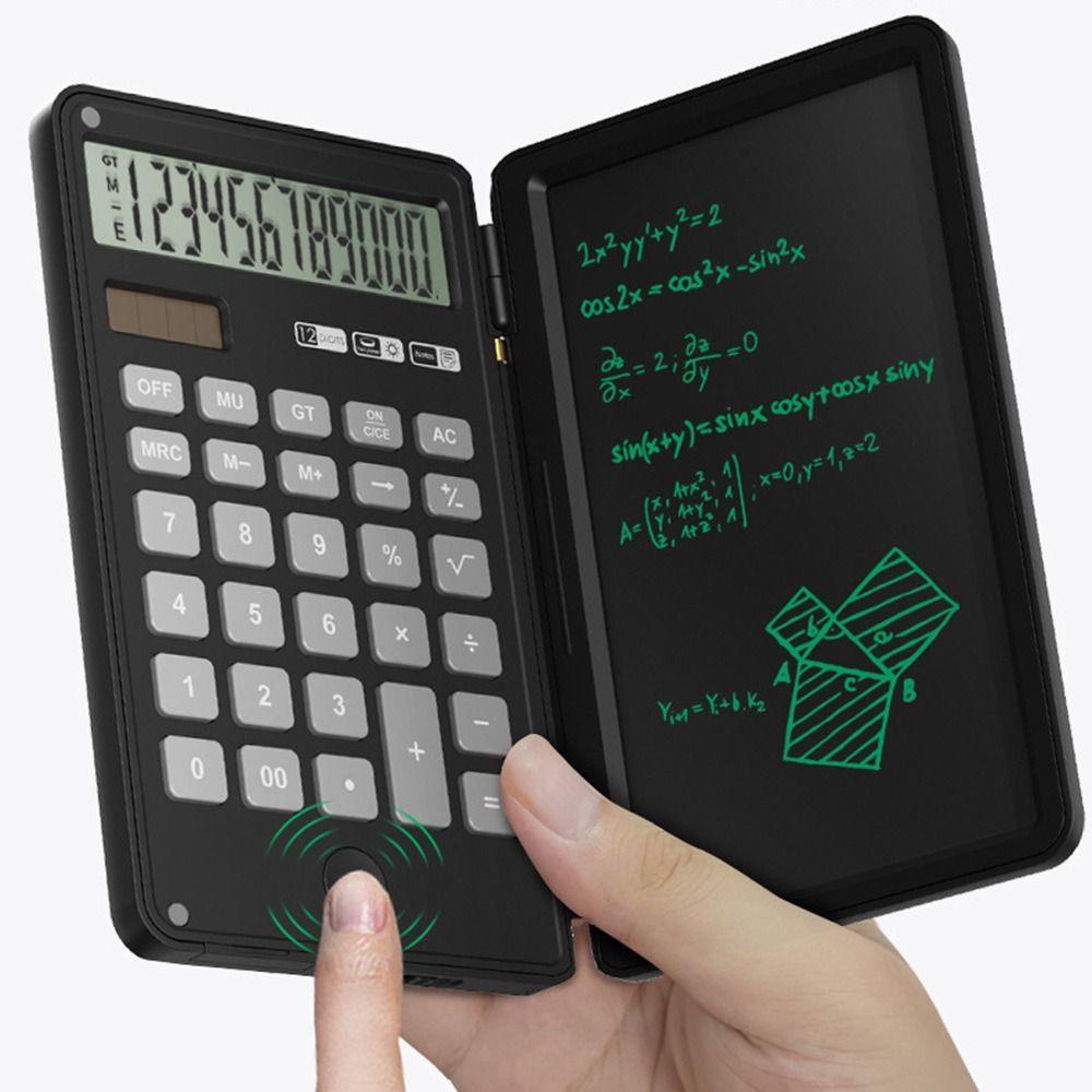 Foldable Function Calculators with Tablet 2in1 Office LCD Drawing Pad  Finance Accounting Tool