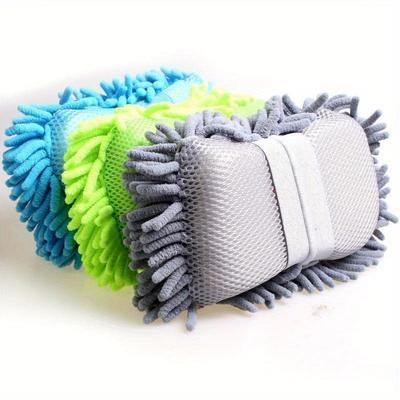Car Cleaning Brush Cleaner Tools Microfiber Super Clean Car Windows Cleaning Sponge Chenille Coral FleeceCloth Towel Car Wash Gloves Auto Washer
