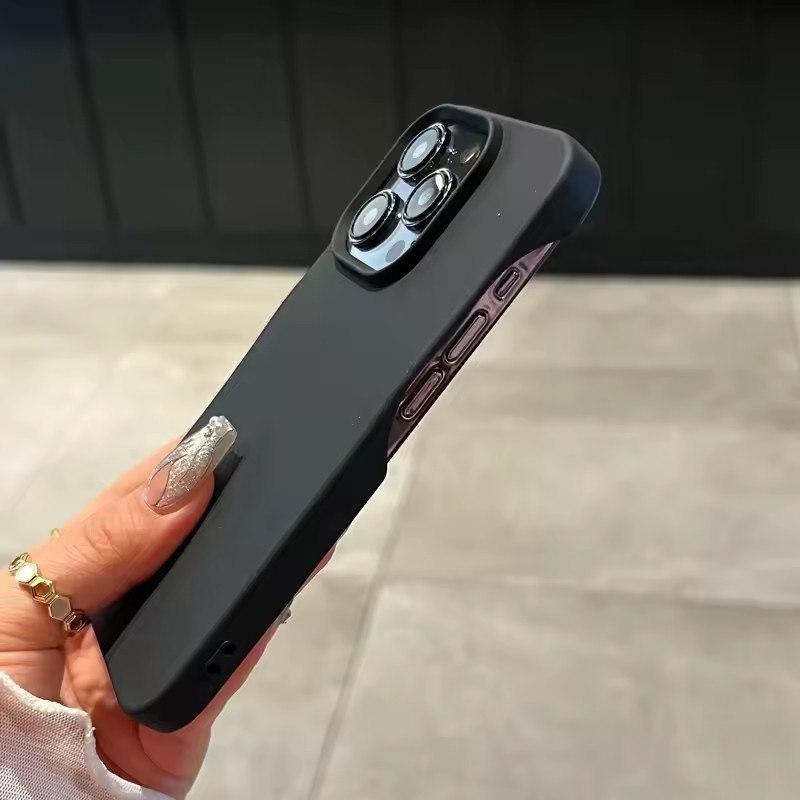 Weiche, ultradünne, matte Silikon-Telefonhülle für iPhone 11 12 13 14 15 16 Pro Max Plus X Xs Max XR Stoßfeste Stoßstangenrückseite