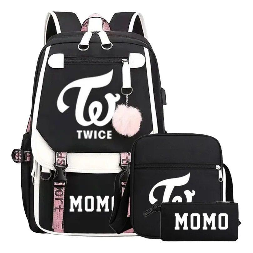 School Season Student Schoolbag Digital Printing Polyester Backpack Cartoon Satchel Pencil Case