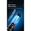 Torcia a LED ad alta potenza a lungo raggio super potente Torcia ultra potente Lampada potente Torcia ricaricabile Lanterna tattica Impermeabile