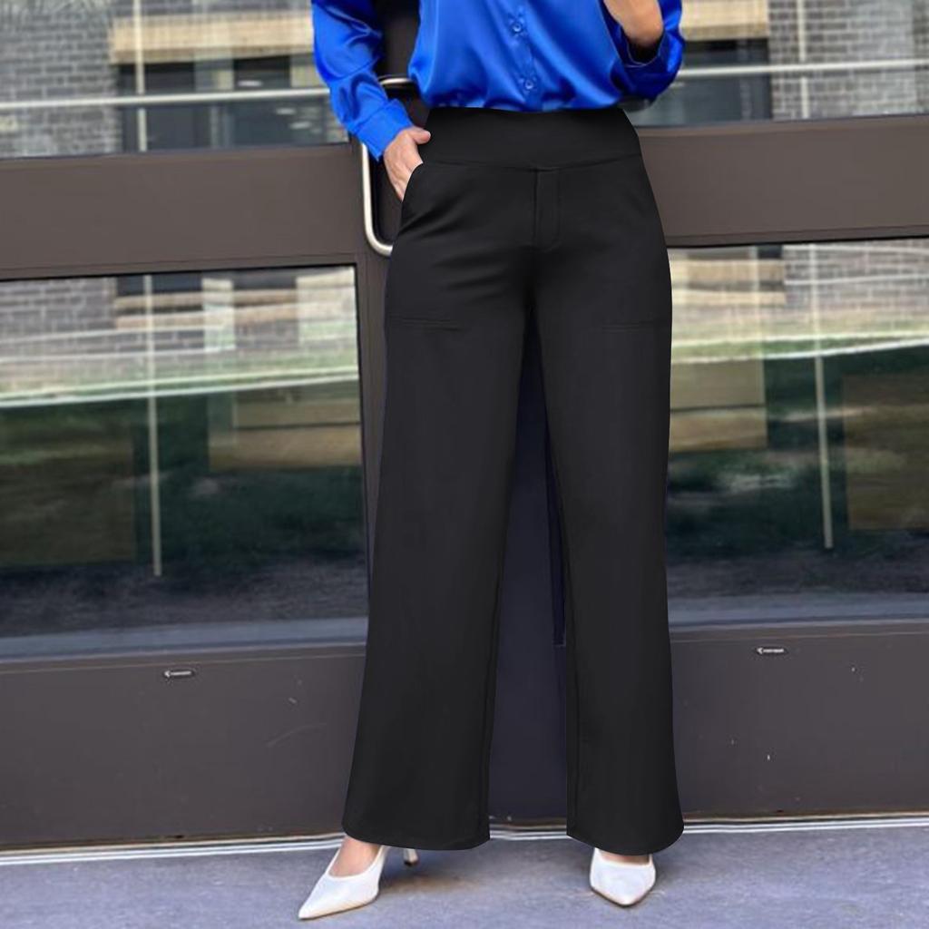 New Women's High Waist Stretch Casual Yoga Wide Leg Pants Women's Wide Leg Pants