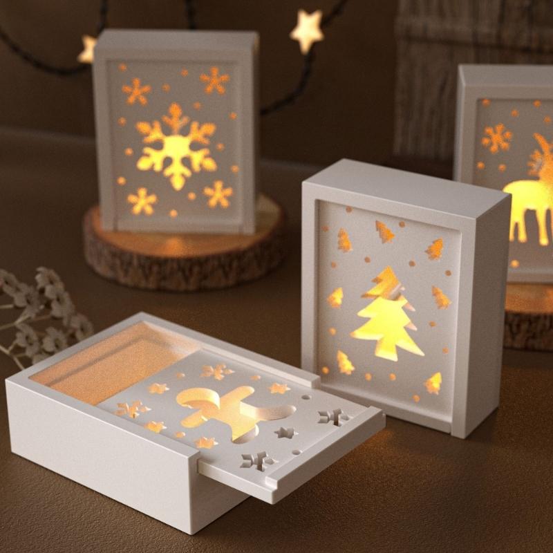 Efficient Silicone Holiday Molds Heat Resistant For Resin Soap Making Christmas Party Decoration Crafts J0MC