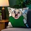 Funny Bbangbbangs Diary Pillow Case Sofa Living Room Bedroom Double-sided Printing Square Cushion Nap Time Cushion Cover