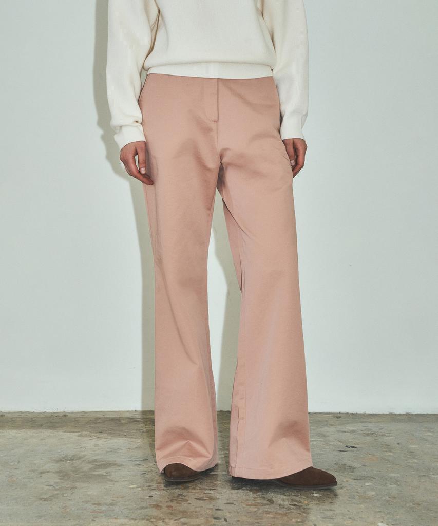 CITTA Classic Loose Fit Chino Bootcut Pants_Ctb541 (Pink)