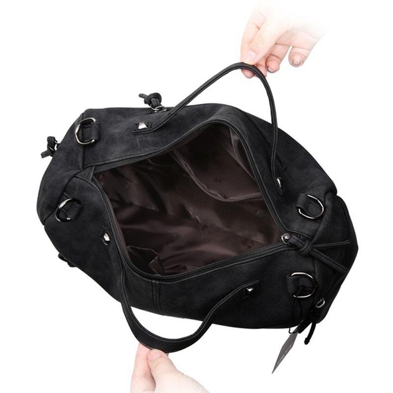 Chic And Spacious Casual Women Large Capacity Solid Rivet Shoulder Messenger Crossbody Bags