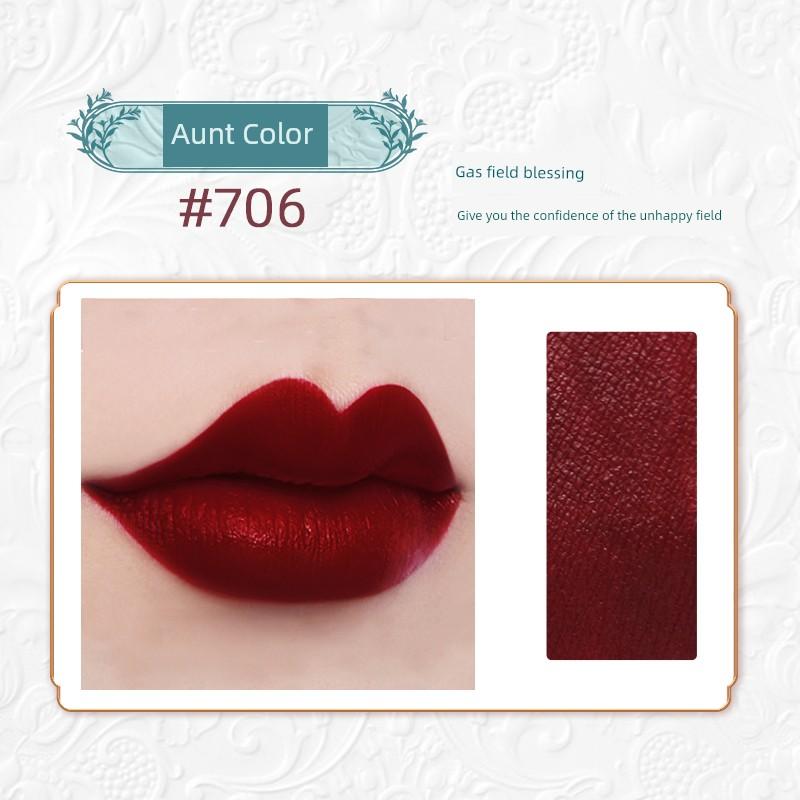 Big Brand Genuine Goods Non-Fading No Stain on Cup Cameo Brown Lipstick Matte Non-Decolorizing Lasting Nourishing Waterproof Plain White
