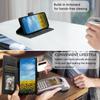 For Samsung Galaxy S25 Edge Case Card Slots Geometry Imprint Leather Phone Cover