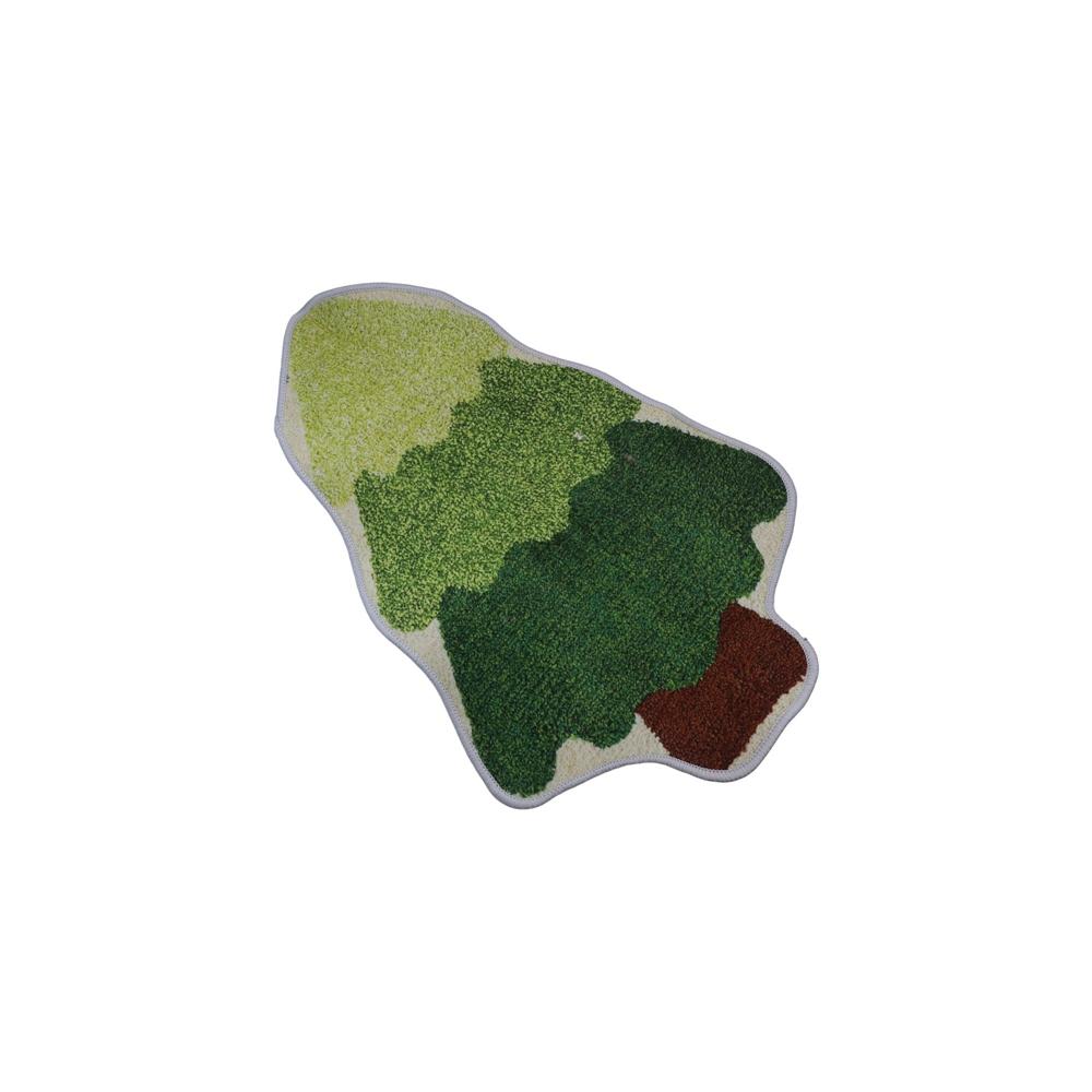 Christmas Tree Shaped Christmas Rug Cartoon Bath Mat Durable Entry Door Mat  Kitchen