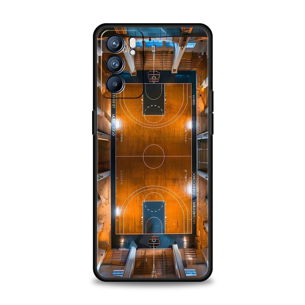 Football Basketball Tactical Board Phone Case For Oppo Reno 13 12 11 10 7 F Find X5 X6 A98 A80 A79 A78 A57 A54 A17 Pro Soft TPU
