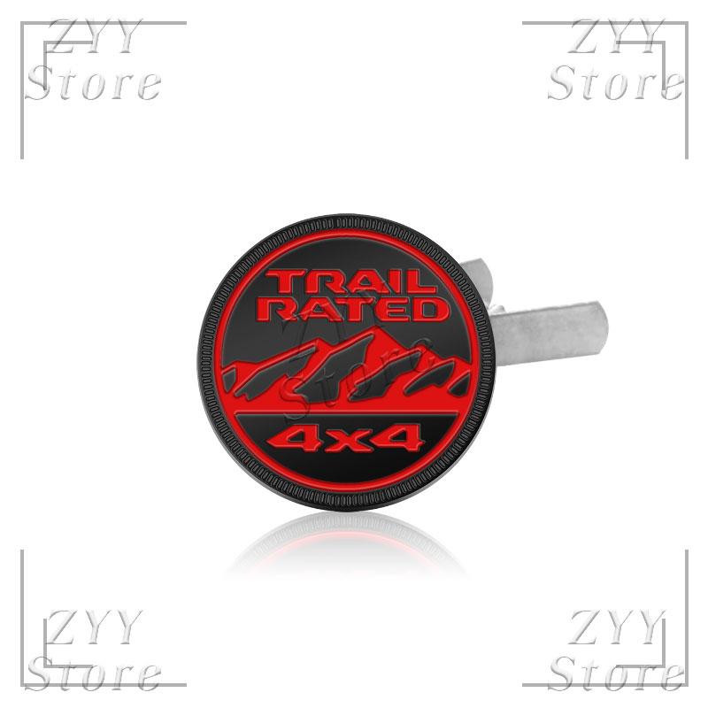 3D Metall Auto Kühlergrill Emblem 4X4 TRAIL RATED Logo Karosserie Aufkleber Auto Abzeichen Aufkleber Zubehör