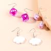 Cute Resin 3D Simulation Duck Drop Earrings for Women Girls Dice Cloud Dangle Earrings Kid's Jewelry Gift