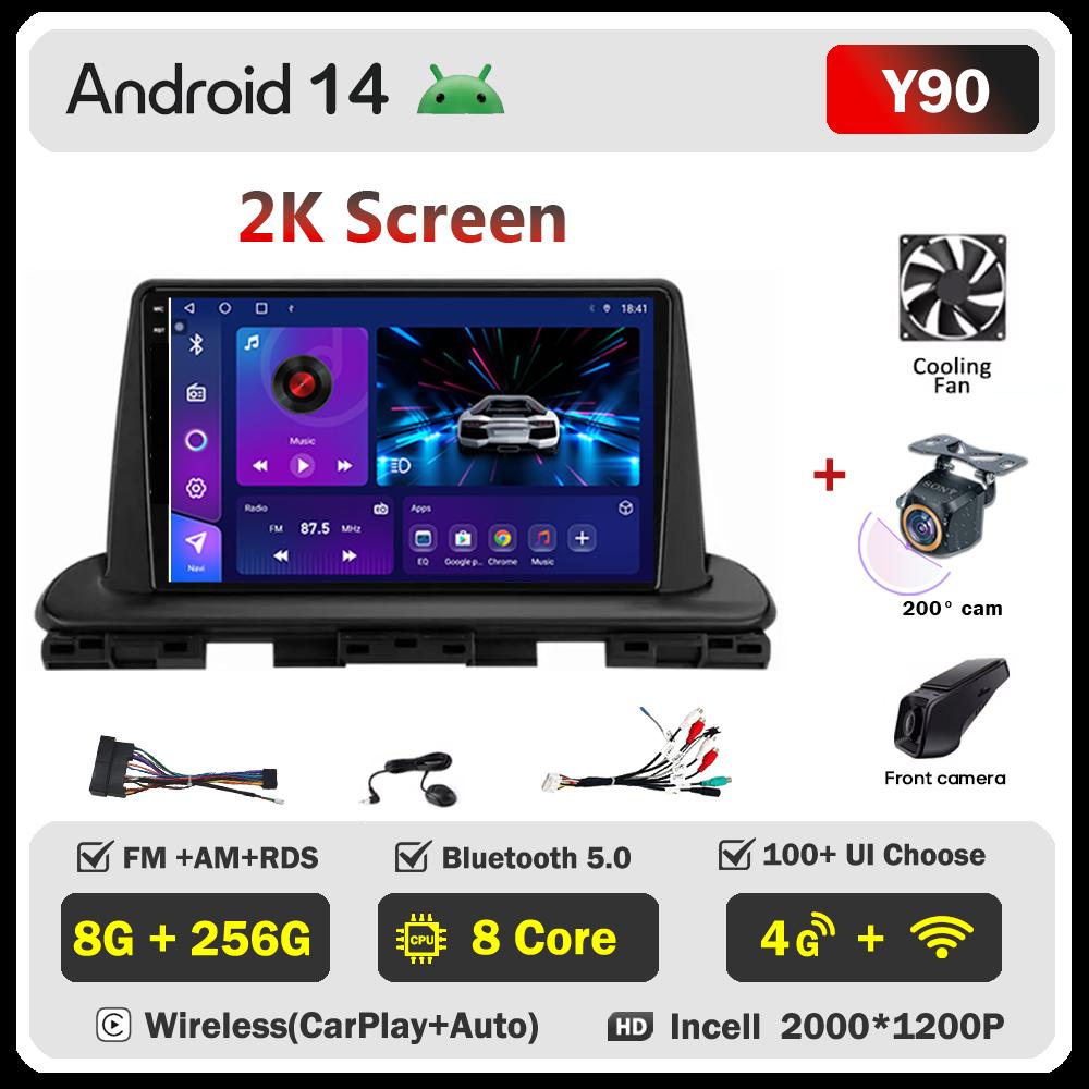 For Kia Cerato 4 IV Forte 2018 2019 2020 2021 Car Radio Player Car Carplay Screen Autoradio Mirror Link Car Intelligent Systems