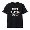 Best YiaYia Ever Floral Family Love Hearts Yia T Shirt Vintage Washed Breathable Stylish Streetwear Stretched Homme Graphic