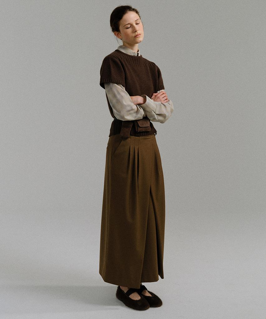 Aubeuawo Bud Wrap Skirt (Mocha)