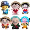 Heiße japanische Anime-Stofftiere One Piece Zeichentrickfiguren Luffy Chopper Ace Roronoa Zoro Niedliche Kuschelpuppen Kinder Weihnachtsgeschenke!