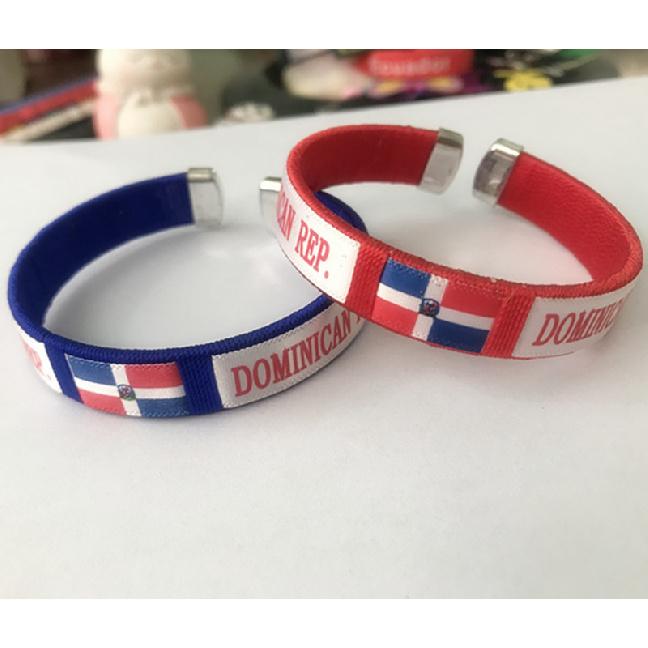 2026 World Cup Flag Bracelet Spain Sports Wristband Embroidered Bracelet Fan Supplies