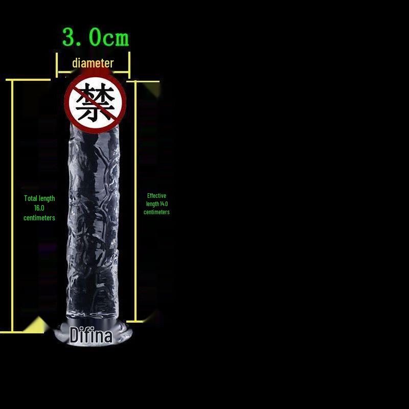 High Transparency Thick Suction Cup Dildo for Women - Flirting Adult Toy