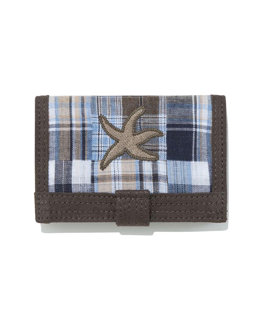 The Coldest Moment Tcm Check Button Card Wallet (Brown)