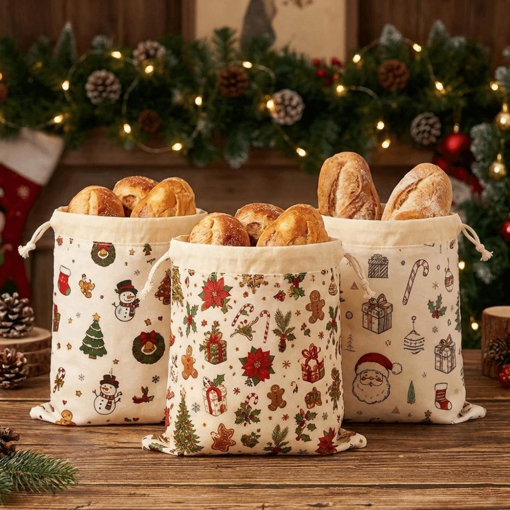 Buckle Closure Baguette Storage Bag Reusable Toast Storage Bag Baguette Toast Storage