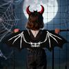 Fladdermusvingar Halloween Icke-vävda Festtillbehör Skelettmönster Vampyrfestpresenter för Karnevaler Maskerader Julteater