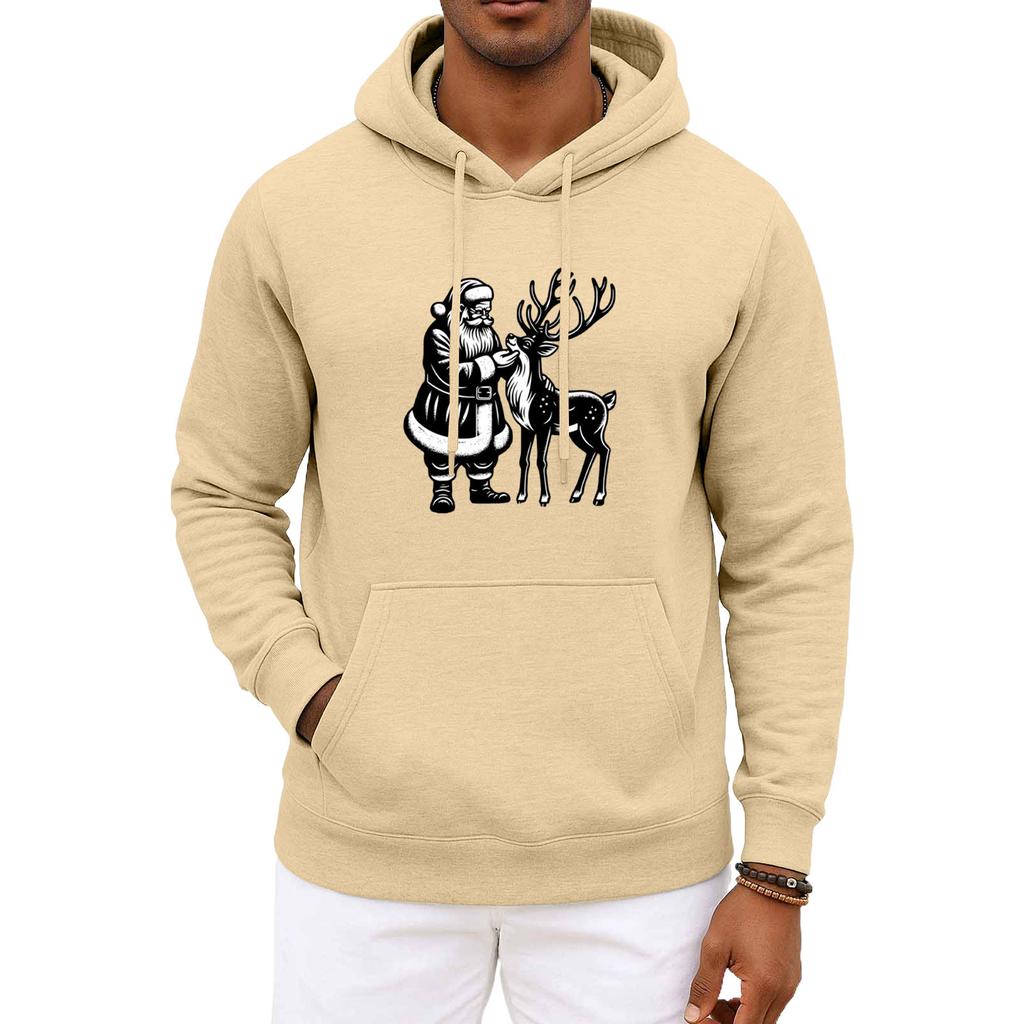 Men's  And  Women's  Christmas  Hooded Hood  Long Sleeves  Hoodie