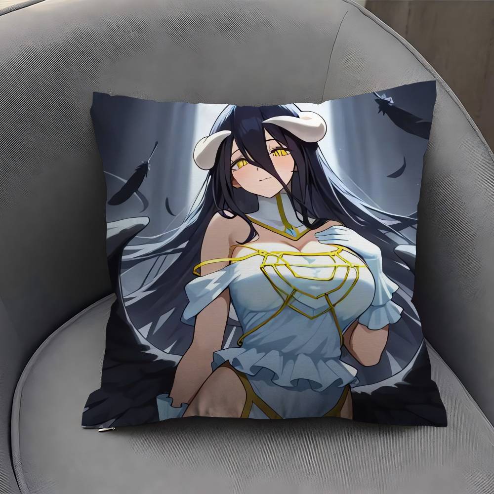 Anime A-Albedo Overlord Pillow Cover Sofa Cushion Cover Home Room Decoration Children Gift