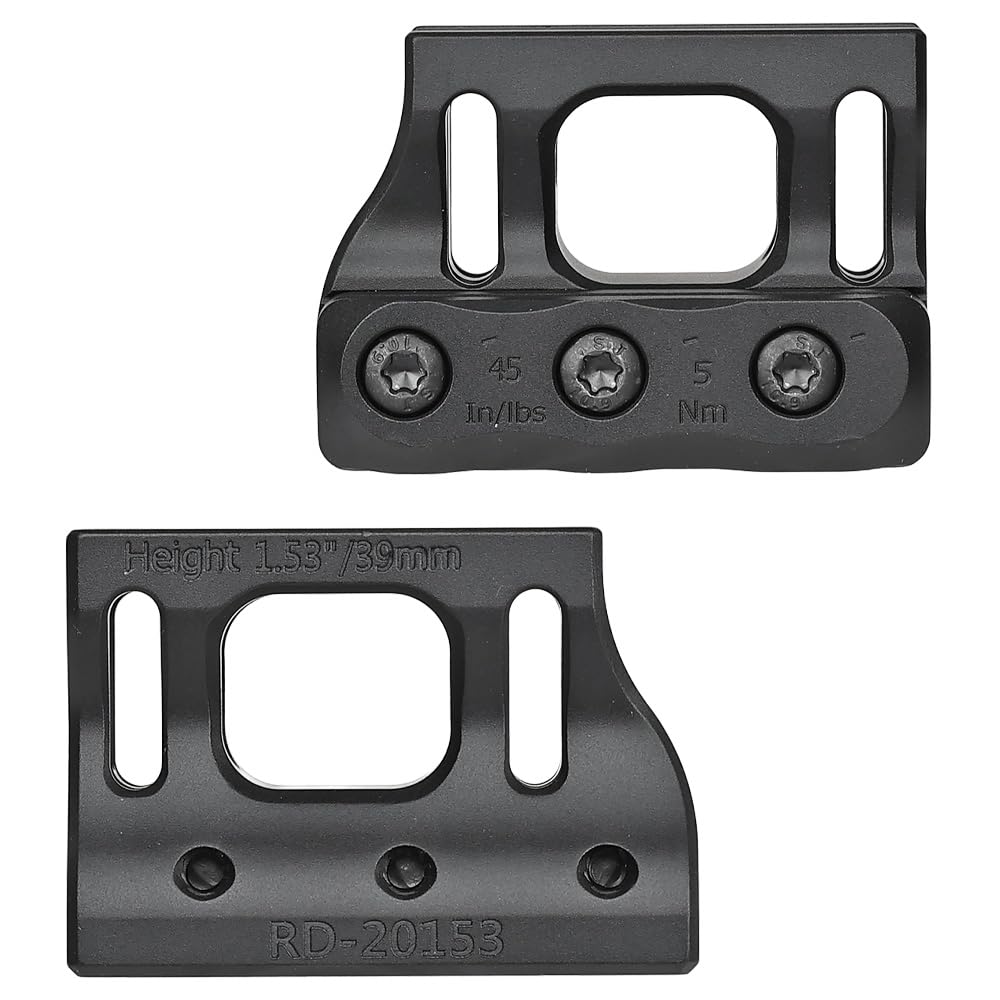 Evolution Gear SPUHR RD-20153 Micro Mount, 1.53 Inch, Replica, for T1/T2 Dot Sights, Made of Hard Anodized Super Duralumin A7075