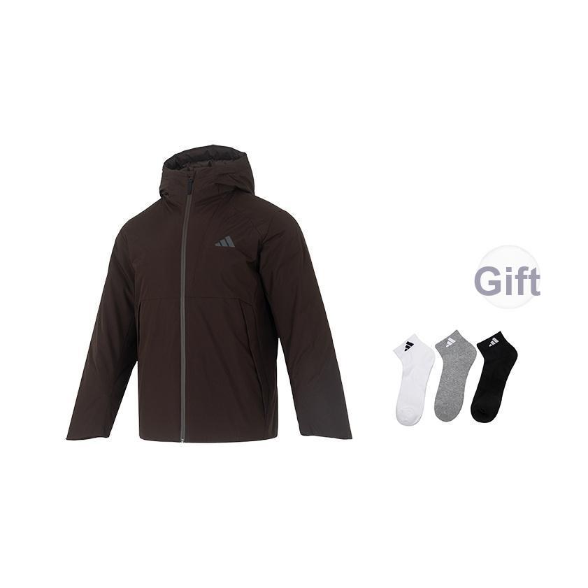 Adidas FW25 Future Tech Hooded Warm Zipper 600 Fill Down Jacket Men Jacket KQ5504