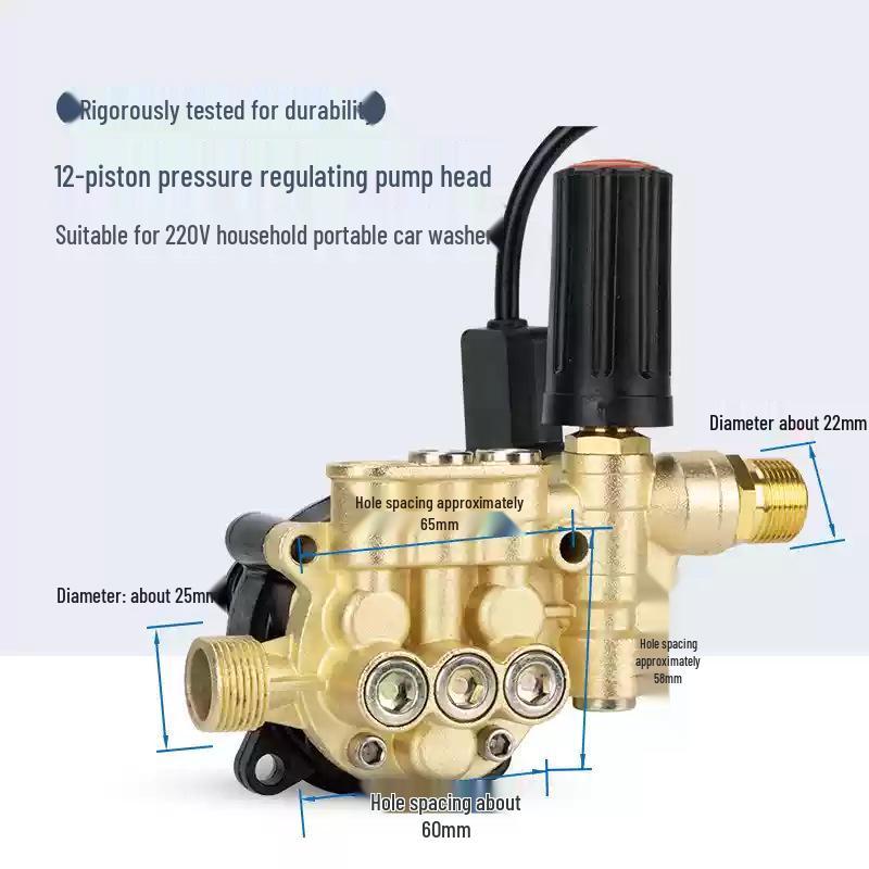 Morgana High-Pressure Car Washer Pump Head Assembly & Accessories Set