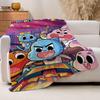 Cartoon T The A Amazing W World of G Gumball Blanket For Sofa Office Bed Plane Travel Sleep Read Relax Camping Soft And Warm
