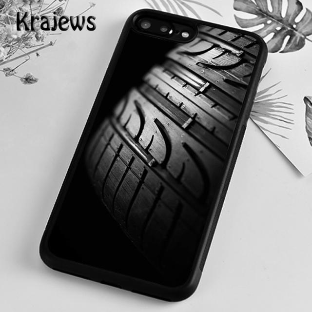 Black Tyre Track Texture Print Phone Case Cover For iPhone 17 Air 16 15 14 plus 12 13 pro max Fundas